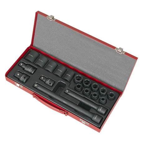 Sealey AK5619M Premier Impact Socket Set 1/2"Sq Drive 19pc - additional view 2