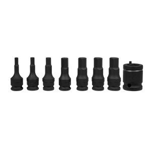 Sealey AK5620 Premier Hex Impact Socket Bit Set 3/8"Sq Drive 8pc - additional view 4