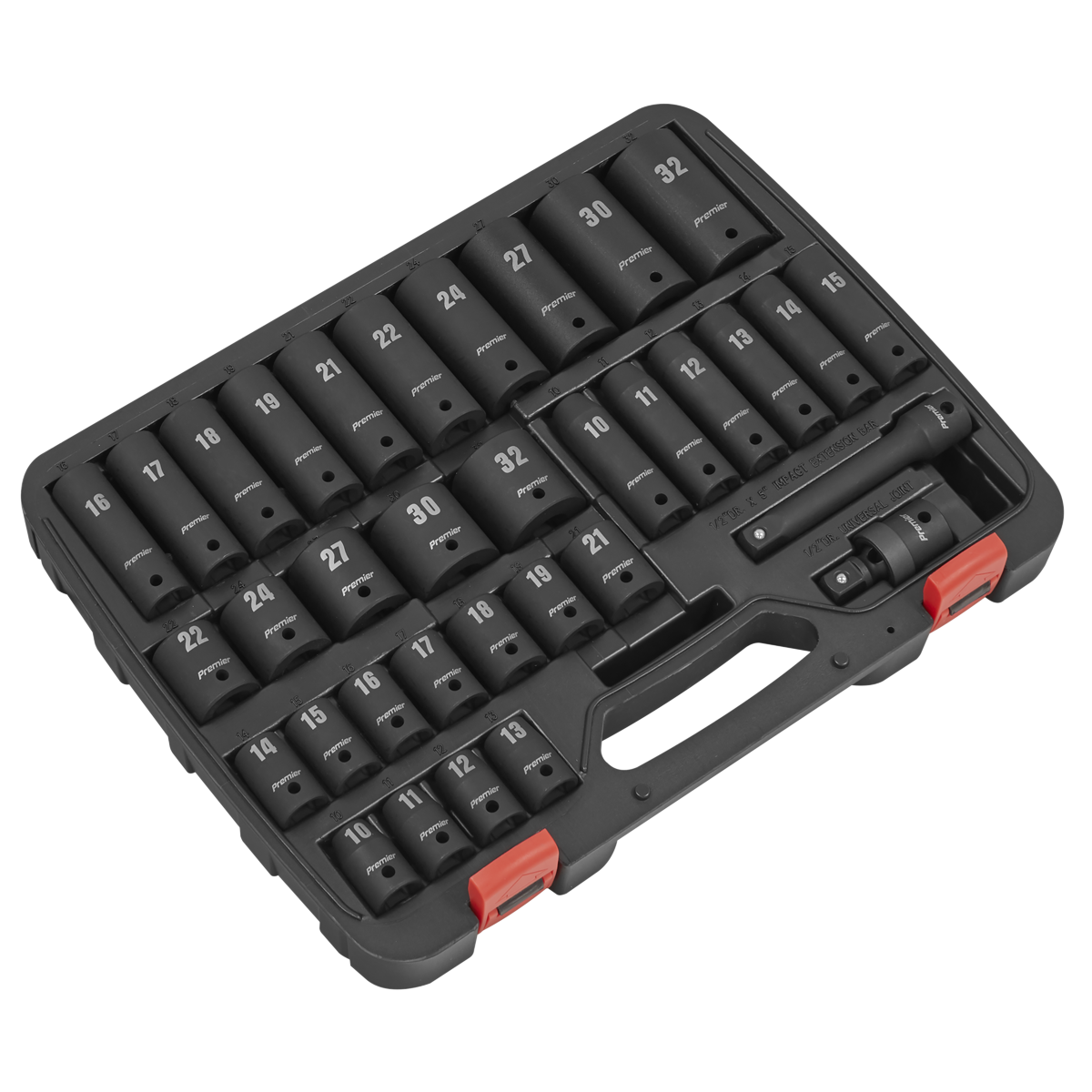 Sealey AK5634M Premier Impact Socket Set 1/2"Sq Drive 34pc - additional view 7