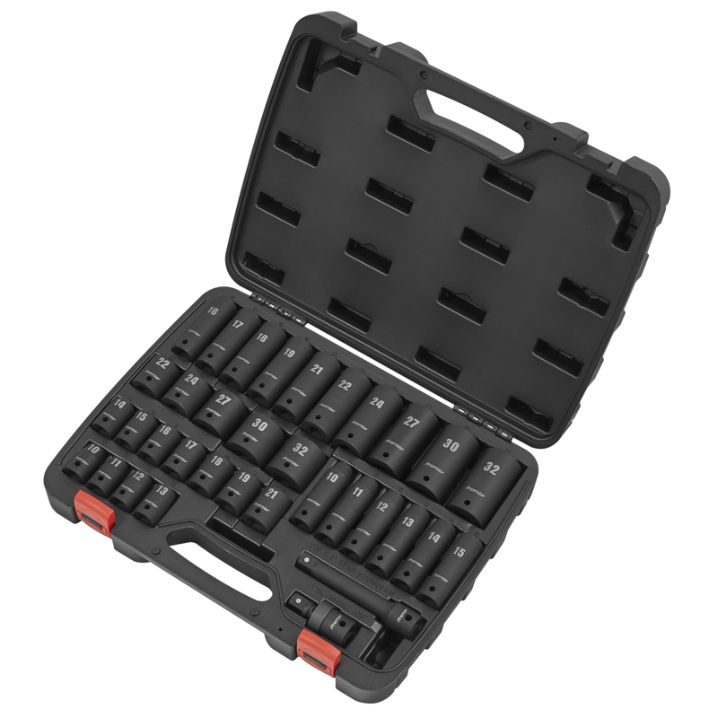 Sealey AK5634M Premier Impact Socket Set 1/2"Sq Drive 34pc - additional view 9