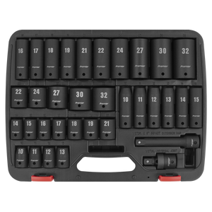 Sealey AK5634M Premier Impact Socket Set 1/2"Sq Drive 34pc - additional view 6