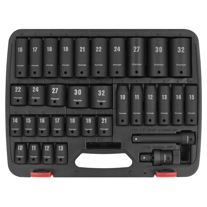 Sealey AK5634M Premier Impact Socket Set 1/2"Sq Drive 34pc - additional view 6