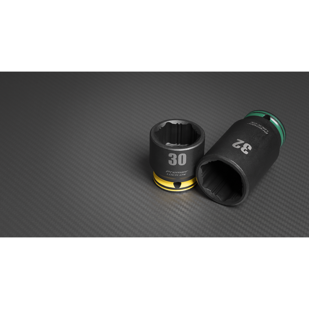 Sealey AK5636M Lock-On™ Standard & Deep Impact Socket Set 34pc 1/2"Sq Drive 6pt Metric - additional view 8