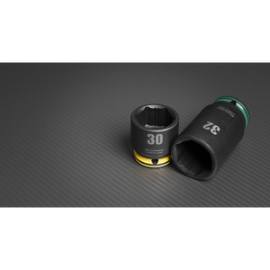 Sealey AK5636M Lock-On™ Standard & Deep Impact Socket Set 34pc 1/2"Sq Drive 6pt Metric - additional view 8