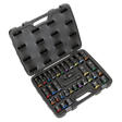 Sealey AK5636M Lock-On™ Standard & Deep Impact Socket Set 34pc 1/2"Sq Drive 6pt Metric