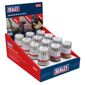 Sealey AK5700DB Assorted Drill Bit Sets - Display Box of 12