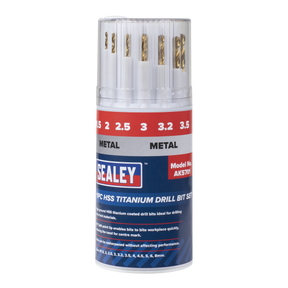 Sealey AK5701 HSS Titanium Drill Bit Set 11pc