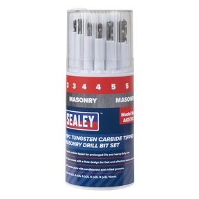 Sealey AK5702 Tungsten Carbide Tipped Masonry Drill Bit Set 11pc