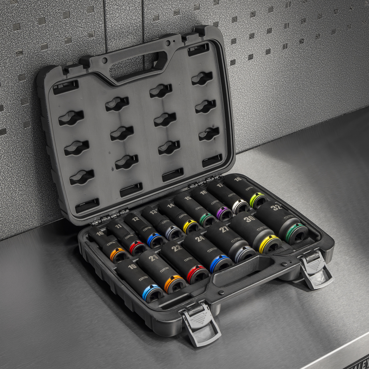 Sealey AK58170M Lock-On™ Deep Impact Socket Set 1/2"Sq Drive 16pc - additional view 6