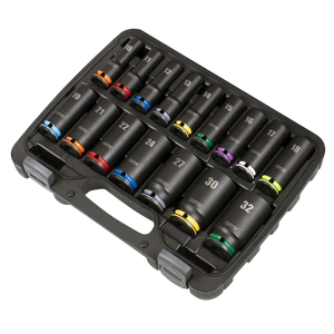 Sealey AK58170M Lock-On™ Deep Impact Socket Set 1/2"Sq Drive 16pc - additional view 5