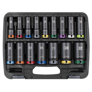 Sealey AK58170M Lock-On™ Deep Impact Socket Set 1/2"Sq Drive 16pc - additional view 3