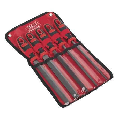 Sealey AK586 Premier Smooth Cut Engineer’s File Set 200mm 5pc - additional view 2