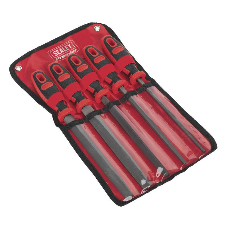 Sealey AK586 Premier Smooth Cut Engineer’s File Set 200mm 5pc - additional view 2