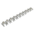 Sealey AK598 Premier Crow's Foot Spanner Set 3/8"Sq Drive 10pc