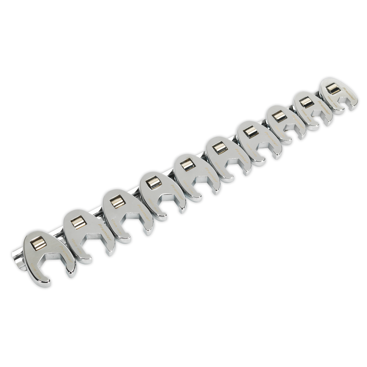 Sealey AK598 Premier Crow's Foot Spanner Set 3/8"Sq Drive 10pc