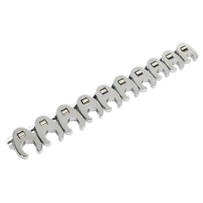 Sealey AK598 Premier Crow's Foot Spanner Set 3/8"Sq Drive 10pc