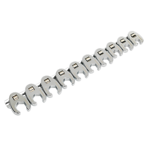 Sealey AK598 Premier Crow's Foot Spanner Set 3/8"Sq Drive 10pc