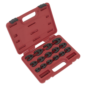 Sealey AK5983 Premier Crow's Foot Spanner Set 3/8"Sq Drive 15pc