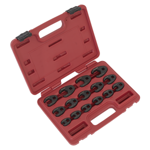 Sealey AK5983 Premier Crow's Foot Spanner Set 3/8"Sq Drive 15pc