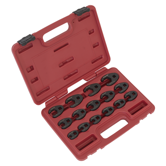 Sealey AK5983 Premier Crow's Foot Spanner Set 3/8"Sq Drive 15pc