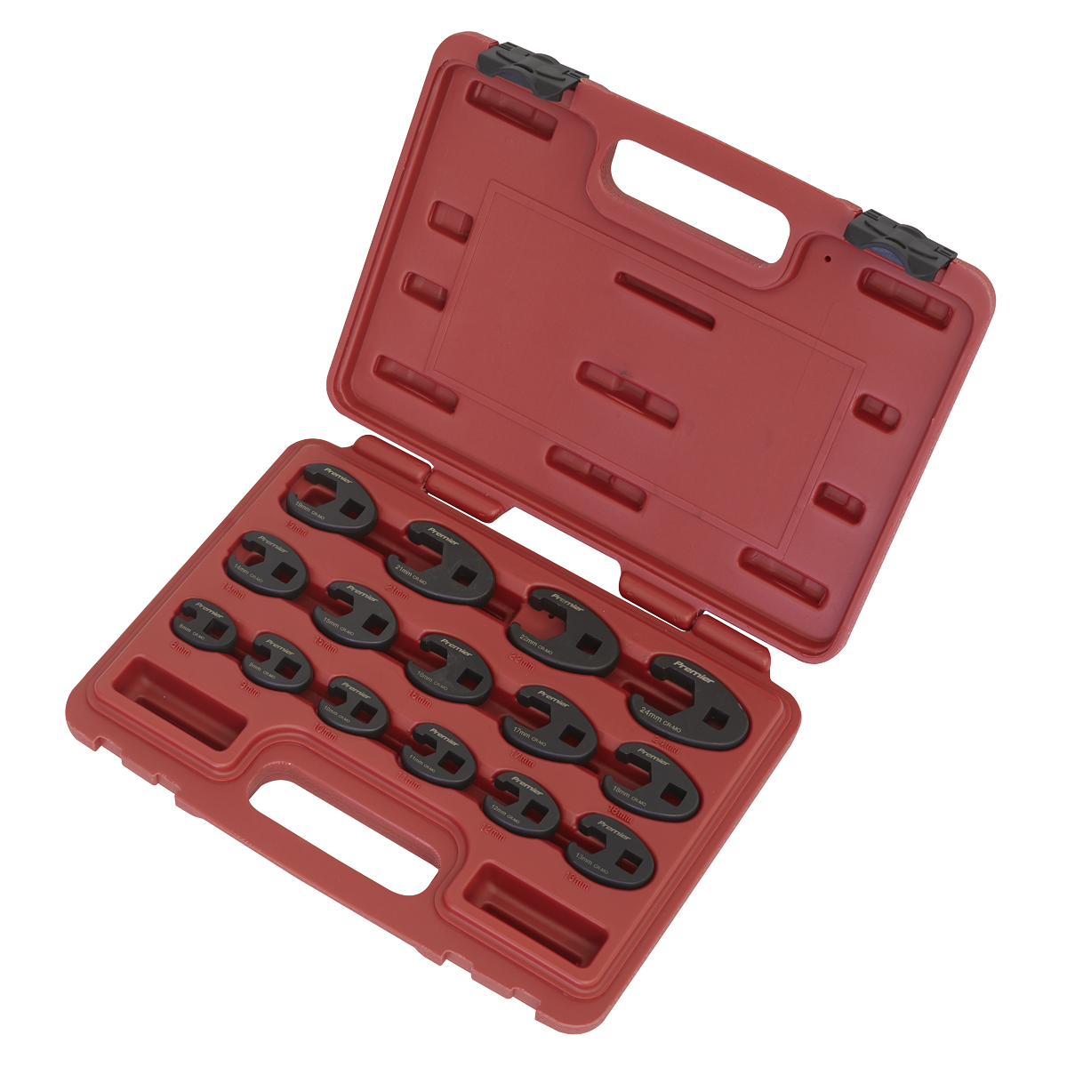 Sealey AK5983 Premier Crow's Foot Spanner Set 3/8"Sq Drive 15pc - additional view 3