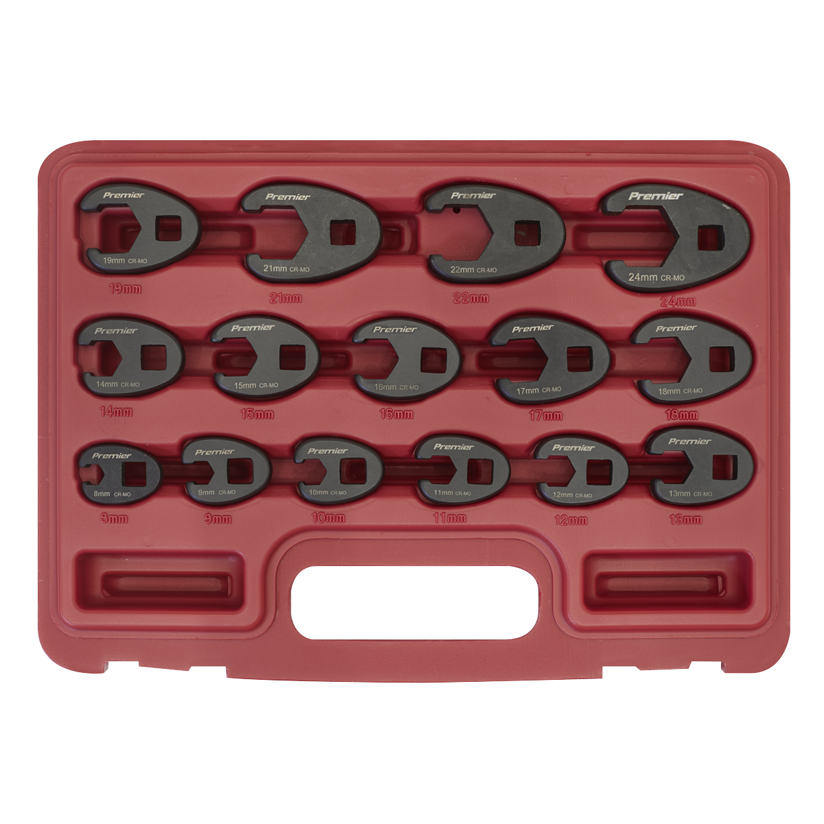 Sealey AK5983 Premier Crow's Foot Spanner Set 3/8"Sq Drive 15pc - additional view 4