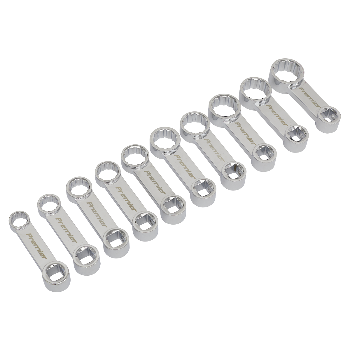 Sealey AK59895 Premier Torque Adaptor Spanner Set 3/8"Sq Drive 10pc