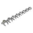 Sealey AK599 Premier Imperial Crow's Foot Spanner Set 3/8"Sq Drive 8pc
