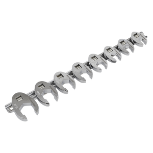 Sealey AK599 Premier Imperial Crow's Foot Spanner Set 3/8"Sq Drive 8pc