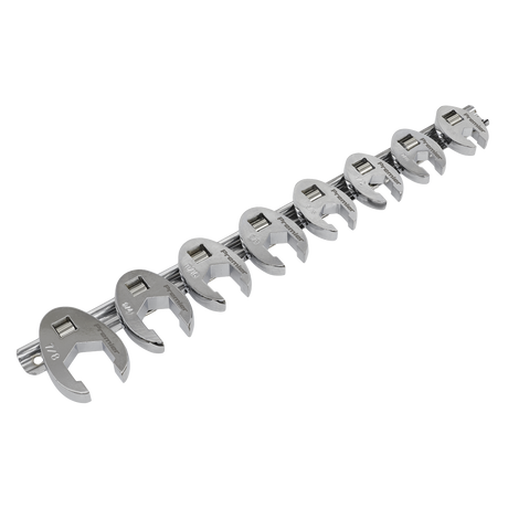 Sealey AK599 Premier Imperial Crow's Foot Spanner Set 3/8"Sq Drive 8pc