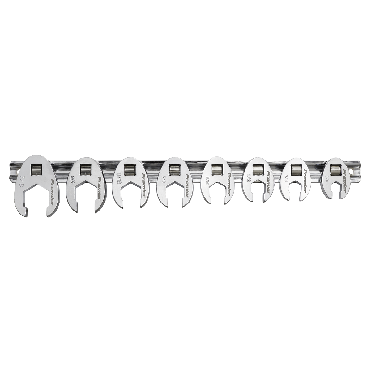 Sealey AK599 Premier Imperial Crow's Foot Spanner Set 3/8"Sq Drive 8pc - additional view 2
