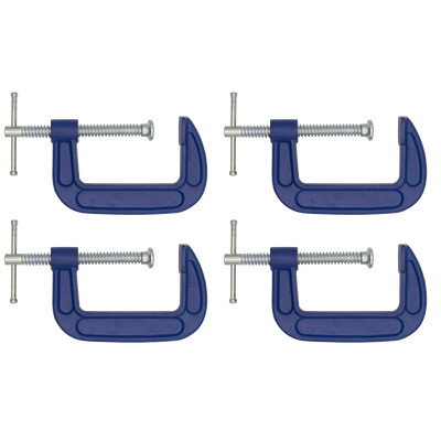 Sealey AK60034 G-Clamp Set 75mm 4pc