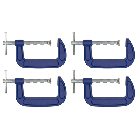 Sealey AK60044 G-Clamp Set 100mm 4pc