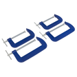 Sealey AK6006SET G-Clamp Set 150mm & 200mm 4pc