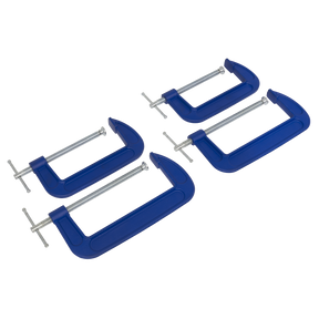 Sealey AK6006SET G-Clamp Set 150mm & 200mm 4pc