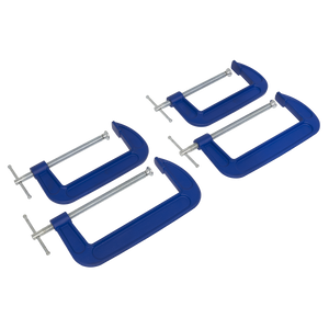 Sealey AK6006SET G-Clamp Set 150mm & 200mm 4pc