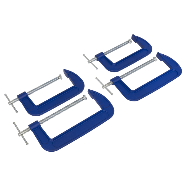 Sealey AK6006SET G-Clamp Set 150mm & 200mm 4pc