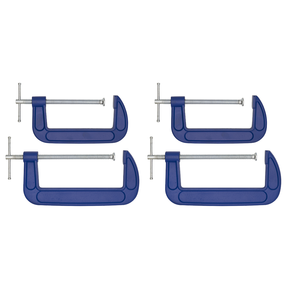 Sealey AK6006SET G-Clamp Set 150mm & 200mm 4pc - additional view 2