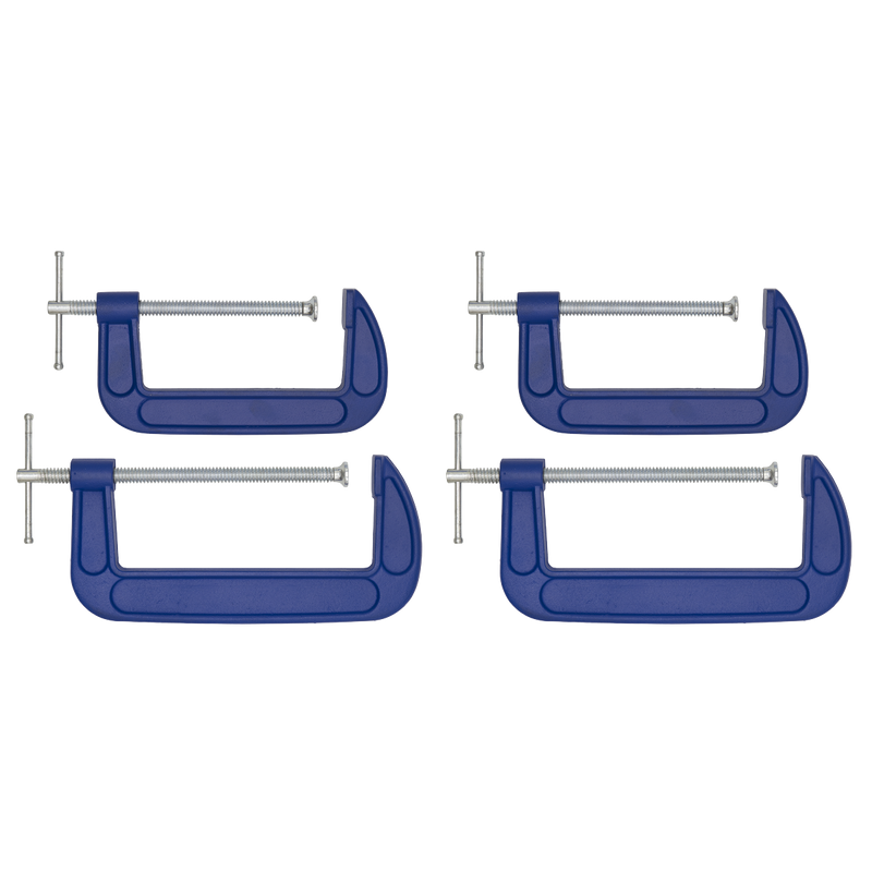 Sealey AK6006SET G-Clamp Set 150mm & 200mm 4pc - additional view 2