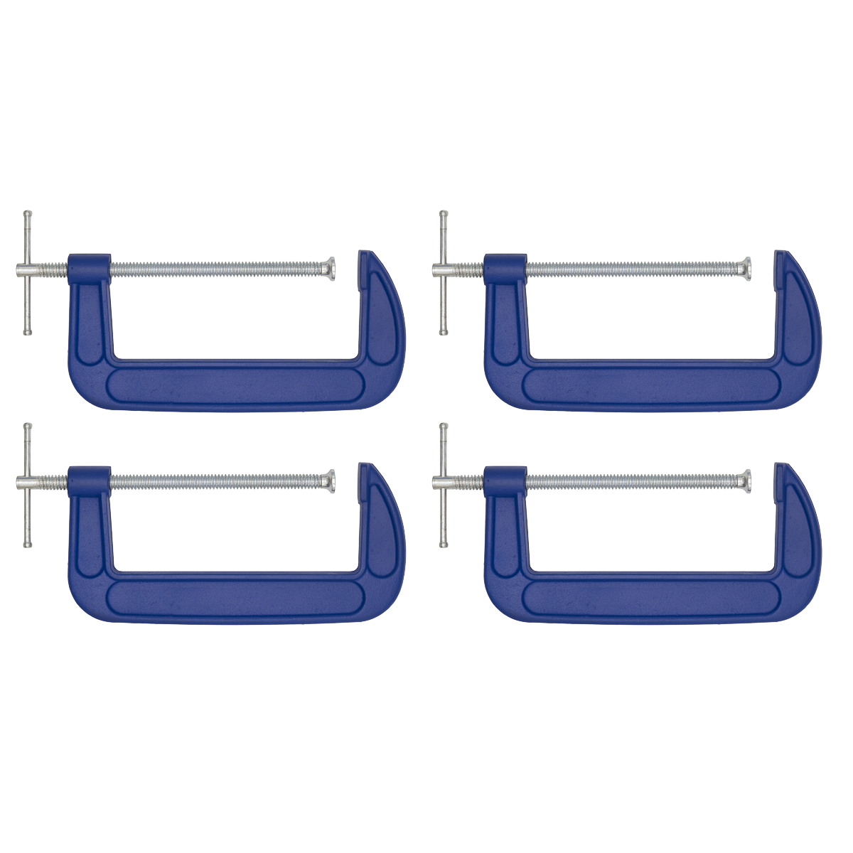Sealey AK60084 G-Clamp Set 200mm 4pc