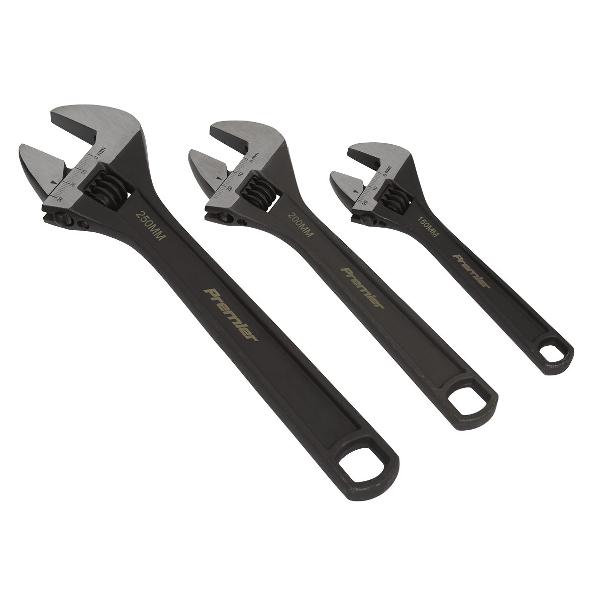 Sealey AK607 Premier Adjustable Wrench Set 3pc - additional view 6