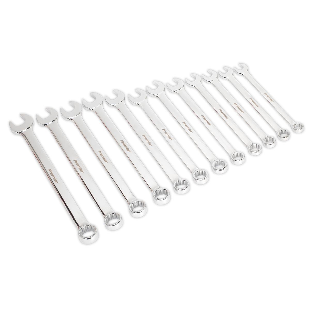 Sealey AK6082 Premier Jumbo Combination Spanner Set 12pc
