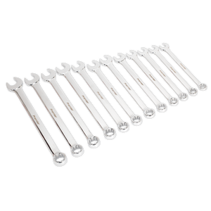 Sealey AK6082 Premier Jumbo Combination Spanner Set 12pc