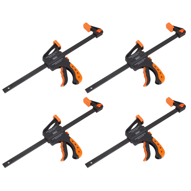 Sealey AK61024 Ratchet Bar Clamp Set 300mm 4pc