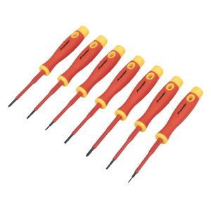 Sealey AK61201 Premier Precision Screwdriver Set 7pc - VDE Approved