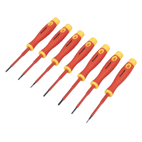 Sealey AK61201 Premier Precision Screwdriver Set 7pc - VDE Approved