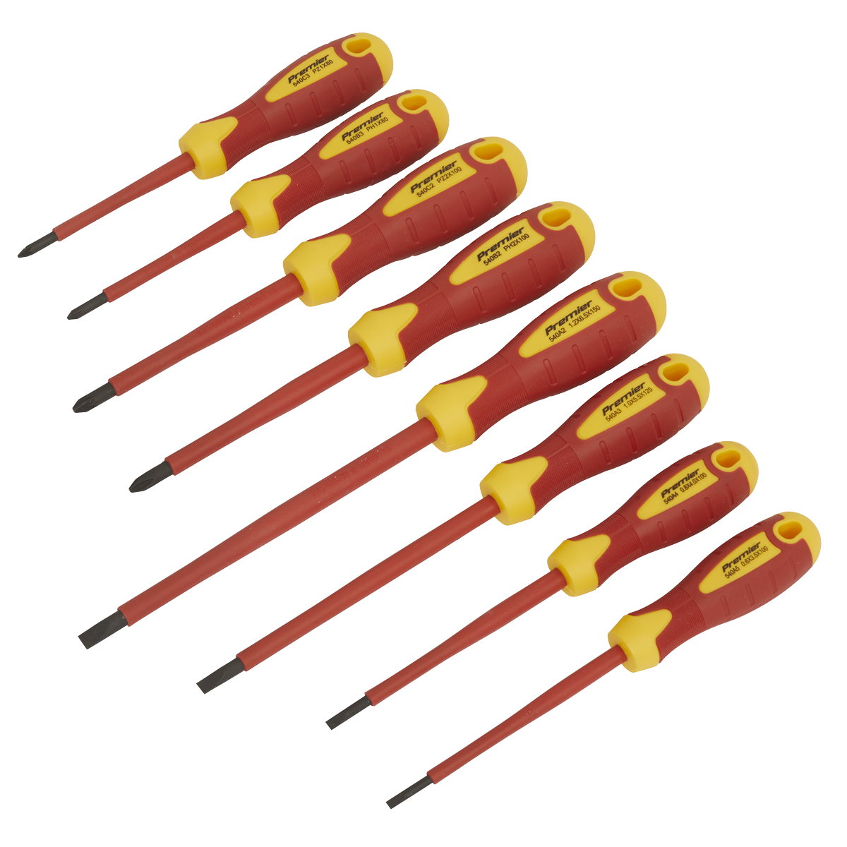 Sealey AK6124 Premier Screwdriver Set 8pc - VDE Approved