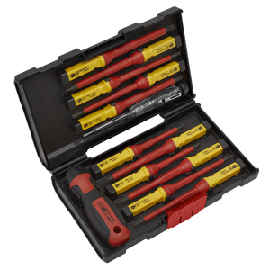 Sealey AK6128 Premier Interchangeable Screwdriver Set 13pc - VDE Approved