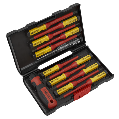 Sealey AK6128 Premier Interchangeable Screwdriver Set 13pc - VDE Approved