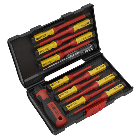 Sealey AK6128 Premier Interchangeable Screwdriver Set 13pc - VDE Approved